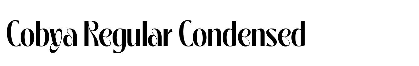 Cobya Regular Condensed